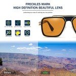 Trendy Retro 70s Square Metal Sunglasses