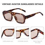 Trendy Retro Tortoise Aviator Sunglasses for All