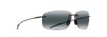 Maui Jim Breakwall Polarized Rimless Sunglasses - Black