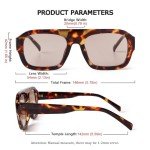 Trendy Retro Tortoise Aviator Sunglasses for All