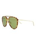 Gucci Havana Gold Aviator Sunglasses – Iconic Style