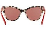 Prada PR21SS Brown/Opal Sunglasses with Violet Lens