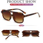 AIEYEZO Retro Square Sunglasses for Trendy Look