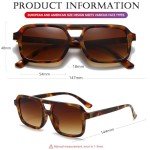 AIEYEZO Retro Square Sunglasses for Trendy Look