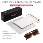 AIEYEZO Retro Square Sunglasses for Trendy Look