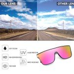 FEISEDY UV400 Mirrored Sunglasses for All