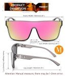 FEISEDY UV400 Mirrored Sunglasses for All