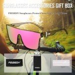 FEISEDY UV400 Mirrored Sunglasses for All