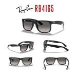 Ray-Ban RB4165 Justin Black/Grey Gradient Sunglasses