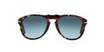 Persol PO0649 Aviator Sunglasses in Havana/Light Blue