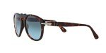 Persol PO0649 Aviator Sunglasses in Havana/Light Blue