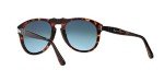 Persol PO0649 Aviator Sunglasses in Havana/Light Blue