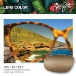 Maui Jim Hookipa Polarized Rimless Sunglasses - Black/Bronze