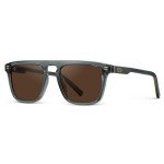 Bold Geometric Flat Top Polarized Sunglasses for Men