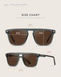 Bold Geometric Flat Top Polarized Sunglasses for Men