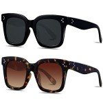 Chic Oversized Women's Sunglasses - 2 Pack