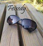 FEISEDY Vintage Polarized Square Sunglasses for Women