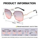 S.NOTIO Women's Oversized Geometric Sunglasses - Grey Pink