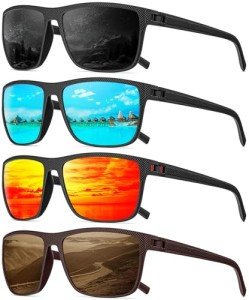QALLY Polarized Sunglasses for Men and Women