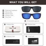 Polarized Sport Sunglasses for Men - 2 Pack