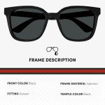 Gucci GG1346SK Polarized Rectangular Sunglasses for Men