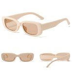 IKANOO Retro Rectangle Y2K Sunglasses for All