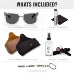Ray-Ban RB4165 JUSTIN Square Sunglasses with Eyewear Kit