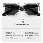 Ray-Ban RB4165 JUSTIN Square Sunglasses with Eyewear Kit
