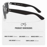 Ray-Ban RB4165 JUSTIN Square Sunglasses with Eyewear Kit