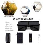 Ultralight Oversized Square Sunglasses with UV Protection
