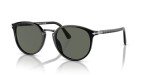 Persol PO3210S Round Black/Green Sunglasses, 51 mm