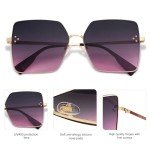 Trendy Oversized Square Sunglasses for Women