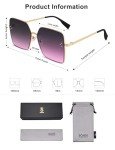 Trendy Oversized Square Sunglasses for Women