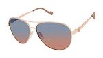 Jessica Simpson Metal Aviator Sunglasses with UV400 Protection