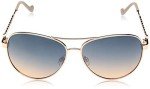 Jessica Simpson Metal Aviator Sunglasses with UV400 Protection