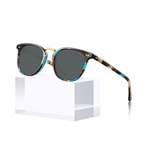 CARFIA Retro Polarized Sunglasses for Small Faces