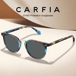 CARFIA Retro Polarized Sunglasses for Small Faces