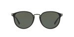 Persol PO3210S Round Black/Green Sunglasses, 51 mm