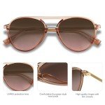 SOJOS Retro Polarized Aviator Sunglasses SJ2078