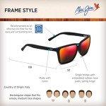 Maui Jim Cruzem Polarized Square Sunglasses - Black