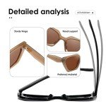 Trendy Retro Kimorn Sunglasses for Men & Women