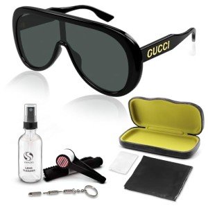 Gucci GG1370S Shield Logo Sunglasses