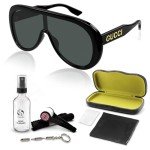 Gucci GG1370S Shield Logo Sunglasses