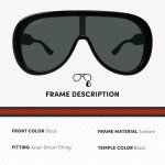 Gucci GG1370S Shield Logo Sunglasses