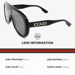 Gucci GG1370S Shield Logo Sunglasses