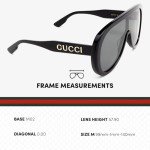 Gucci GG1370S Shield Logo Sunglasses