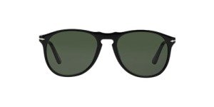 Persol PO9649S Black/Green Aviator Sunglasses 55mm