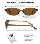 NULOOQ Retro Cat Eye Sunglasses - 3 Pack