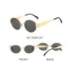 Trendy Retro Oval Sunglasses for Men and Women