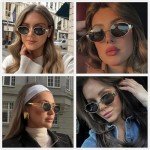 Trendy Retro Oval Sunglasses for Men and Women